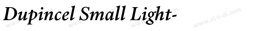 Dupincel Small Light字体转换